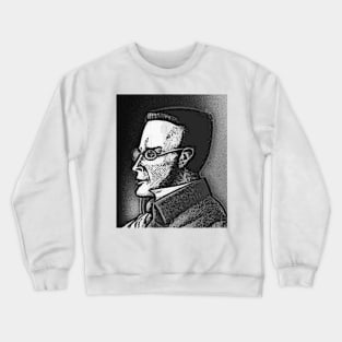 Max Stirner Black And White Portrait | Max Stirner Artwork 15 Crewneck Sweatshirt